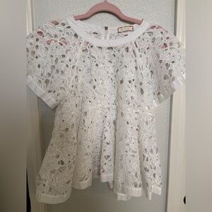 Elegant White Lace Blouse